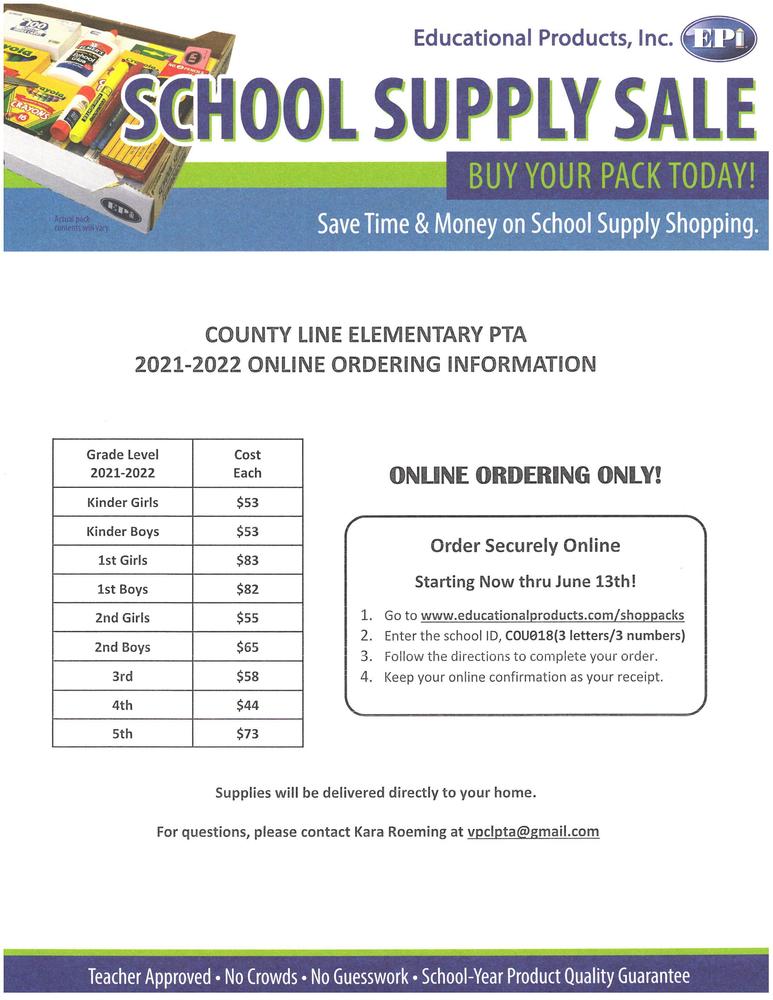 School Supply Sale