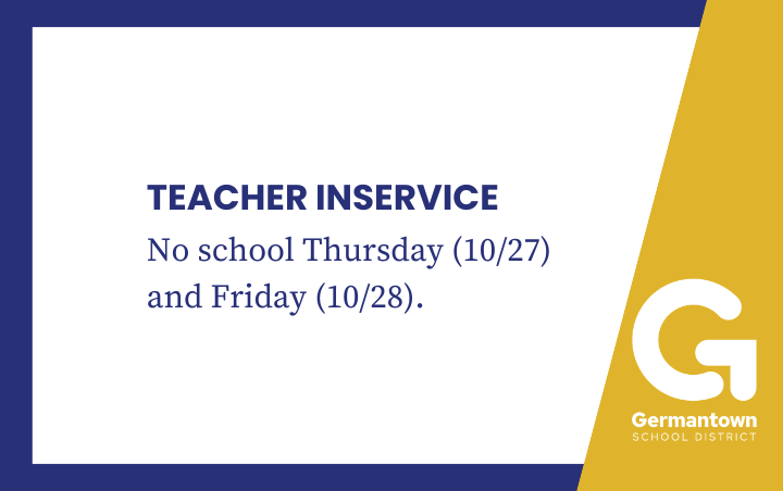 teacher inservice announcement october 2022