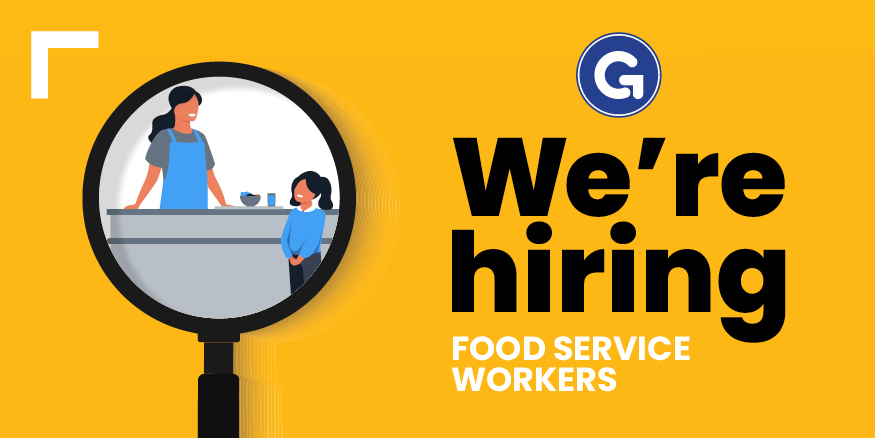 we're hiring food service workers